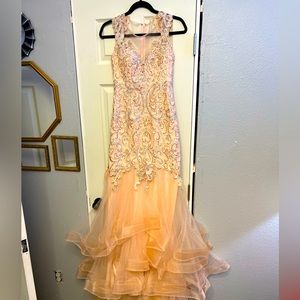 Preachy pink narianna tulle bottom dress